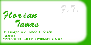florian tamas business card